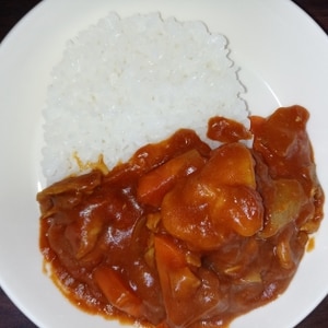 市販カレールーとトマト缶で☆後味爽やかなカレー